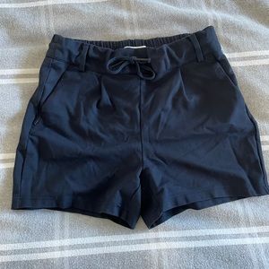 Navy blue high waisted shorts